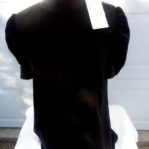 Zara woman's black size medium dress midi NWT